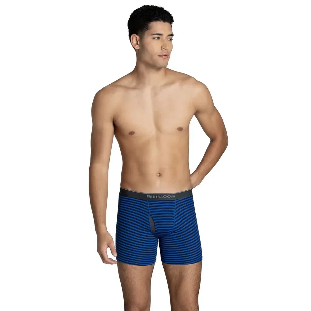 Fruit of the Loom 6pk Men's 2XL EverSoft CoolZone Boxer Briefs Moisture-Wicking
